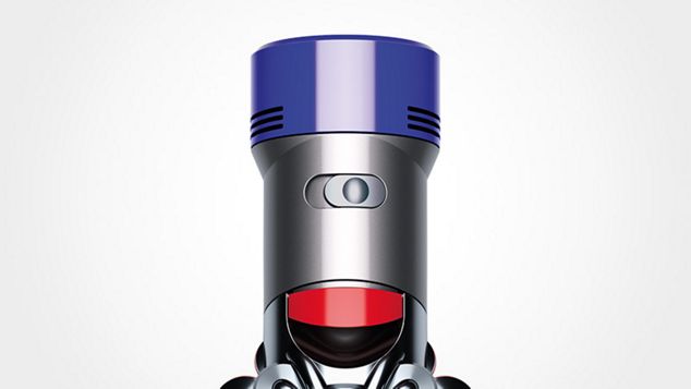 Close-up of Dyson V8 Absolute vacuum power mode switch